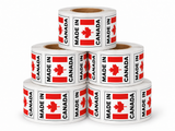 Shipping Labels - Made in Canada - 2" x 3" - 500/Roll - 5 Rolls/Pack - 5 Roll Pack