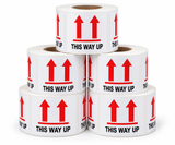 Shipping Labels - This Way Up - Pictorial - 4" x 6" - 500/Roll - 5 Rolls/Pack - 5 Roll Pack