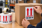 Shipping Labels - This Way Up - Pictorial - 4" x 6" - 500/Roll - 5 Rolls/Pack - Application