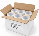 Industrial Packaging Tape - Clear - 2.0 Mil - 48 mm x 100 m - 36 Rolls/Case - Case Pack
