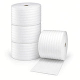 Poly foam rolls, 1/16" thick, 12" wide x 1,250' long - 4 rolls per bag.
