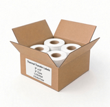 Open case of 3 x 5 thermal transfer labels, 3-inch core, 1,170 labels per roll, 8 rolls per case