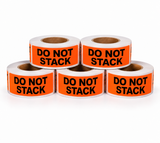 Shipping Labels - Do Not Stack - 2" x 5" - 500/Roll - 5 Rolls/Pack - 5 Roll Pack