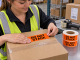 Shipping Labels - Do Not Stack - 2" x 5" - 500/Roll - 5 Rolls/Pack - Application