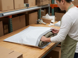 Poly Mailers - Courier Bags - 24 x 24 - application at packing station