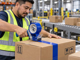 Coloured Packaging Tape - Blue - 48 mm x 100 m - 54 Rolls/Case - Application