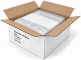 Reclosable Poly Bags - 2 Mil - White Block - 12" x 15" - Case Pack