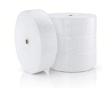 Clear perforated every 12" bubble rolls with 1/2" bubbles, 12" x 250' per roll - 4 rolls/bag.