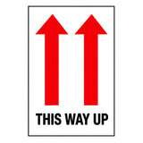Pictorial This Way Up shipping labels, 4" x 6"