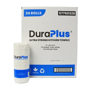 Kitchen Paper Towels - DuraPlus® Professional - 2Ply - 70 Sheets - 24 Rolls / Case