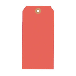 Shipping Tags - #5 - 4 3/4 x 2 3/8"  - Red - 1,000 / Box