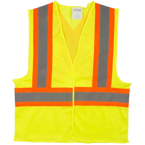Safety Vest - Class 2 - CSA Compliant - Yellow - Large - 2 / Pack