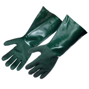 Chemical Resistant Gloves - Double Dipped PVC - 14" - 12 / Pack