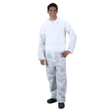 Coveralls - SMS Polypropylene - White - Medium - 25 / Case