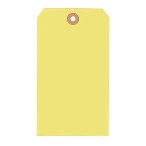 Shipping Tags - #8 - 6 1/4 x 3 1/8"  - Yellow - 1,000 / Box