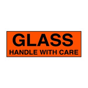 Shipping Labels - Glass Handle With Care - 2" x 5" - 500 / Roll