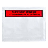 Packing List Envelopes - Packing List Enclosed - Bilingual - 7" x 5" - 1,000 / Case