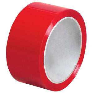 Coloured Packaging Tape - Red - 48mm x 100m - 48 Rolls / Case