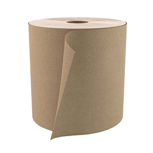 Roll Paper Towels - Kraft - 8" x 800' - 6 Rolls / Case