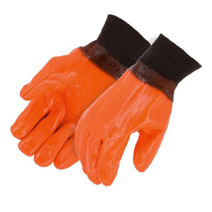 Chemical Resistant Gloves - Winter Lined PVC - Knit Wrist - 2 / Pack
