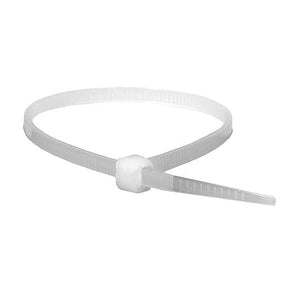 Cable Ties - 4" Natural - 18lb Strength - 1,000 / Bag