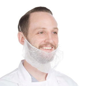 Disposable Beard Nets - One Size Fits All - 1,000 / Case