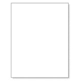 Laser Labels - White - 8-1/2" x 11" - 1 / Sheet - 250 / Case