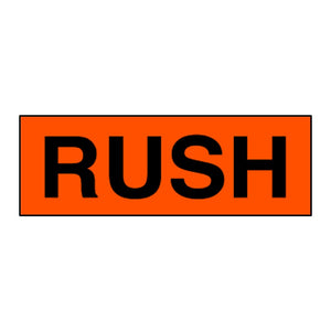 Shipping Labels - Rush - 2" x 5" - 500 / Roll